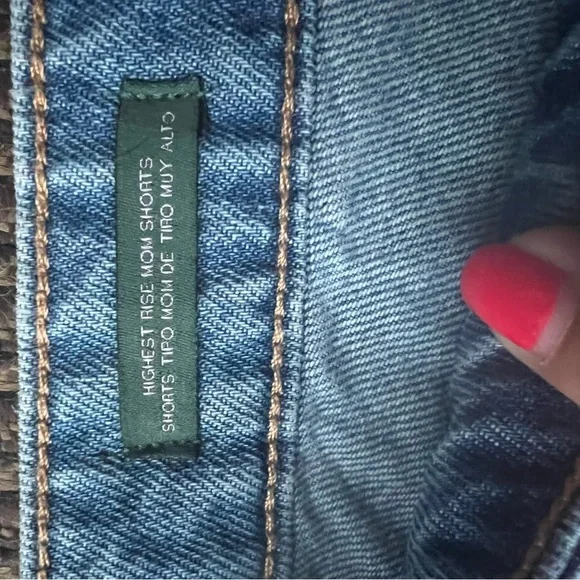 WILD FABLE Denim Highest rise Mom shorts 😃 Happy 😊 Sz 4 - Picture 7 of 8